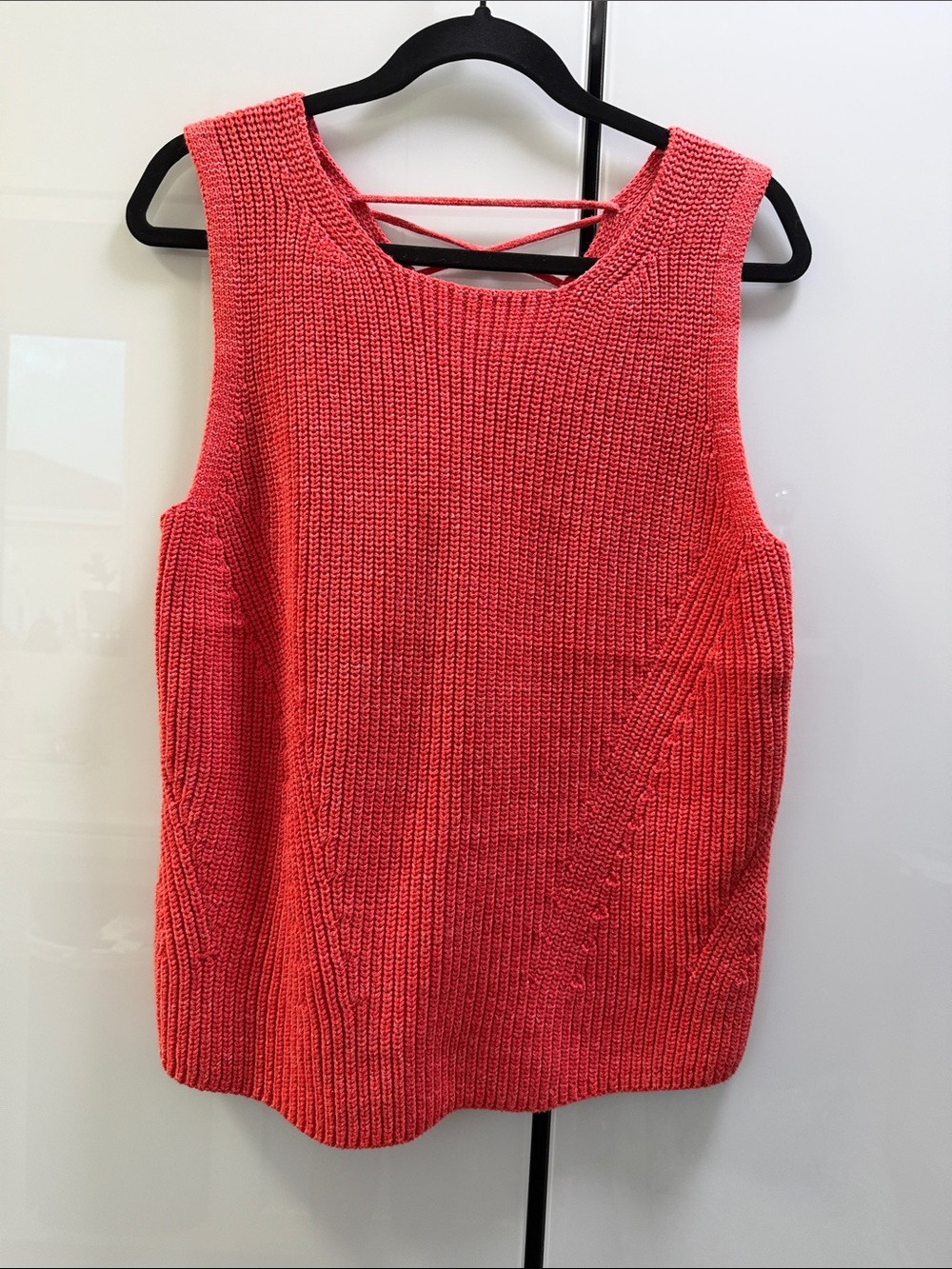 GAP Coral Knit Tank with Strappy Back Detail